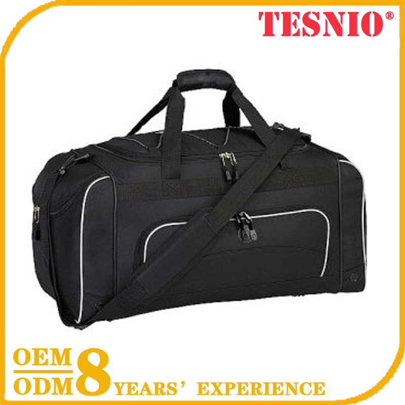 600D Leather Gym Canvas Sport Garden Tools Carry Bag Luggage TESNIO, DY3159