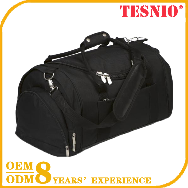 Black Folding Travel Bag Gym Sack Bag Folding Travel Backpack TESNIO, DY3094
