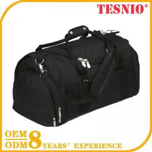 Black Folding Travel Bag Gym Sack Bag Folding Travel Backpack TESNIO