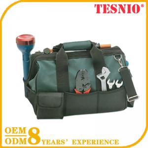 Green Electrical Tool Bags for sale,Multi Pocket Electric Tool Bag TESNIO
