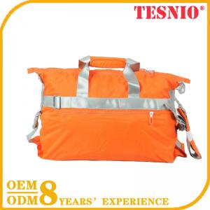 Orange Foldable Travel Bag Fancy Soft Luggage TESNIO