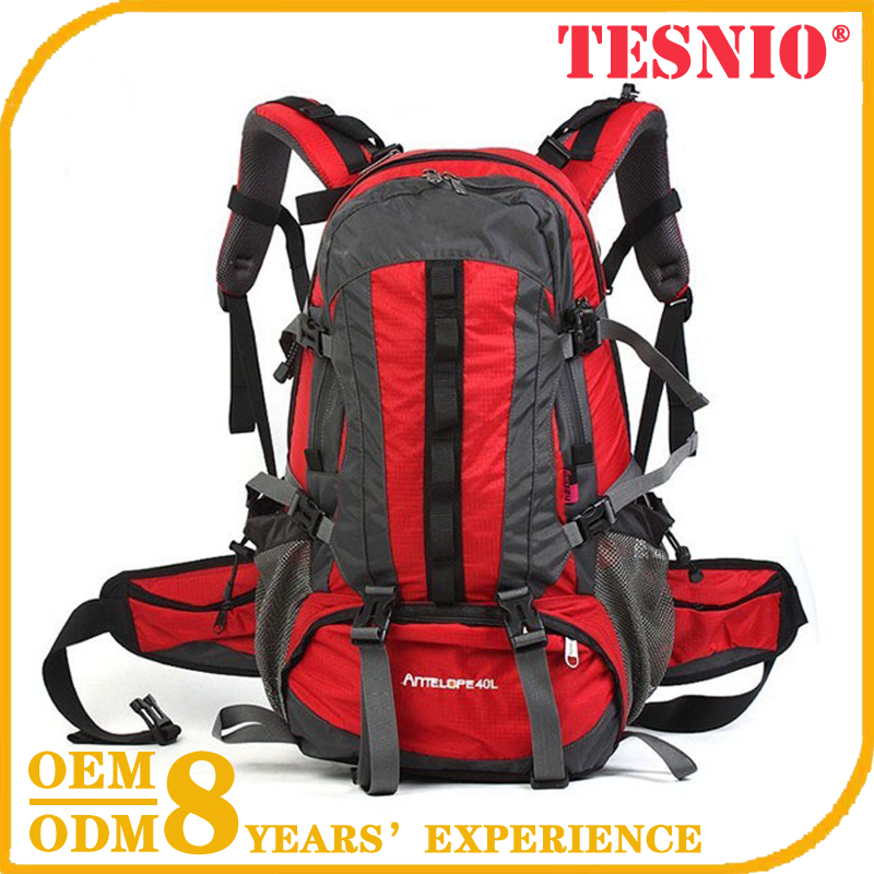 Red Outdoor Adventure Backpack Made of 600D Polyester  TESNIO, SD7072