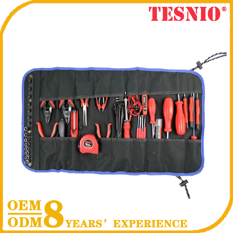 Rolling Tool Bag, Multi-Purpose Pocket Socket Rolling Tool Pouch TESNIO, JG2066